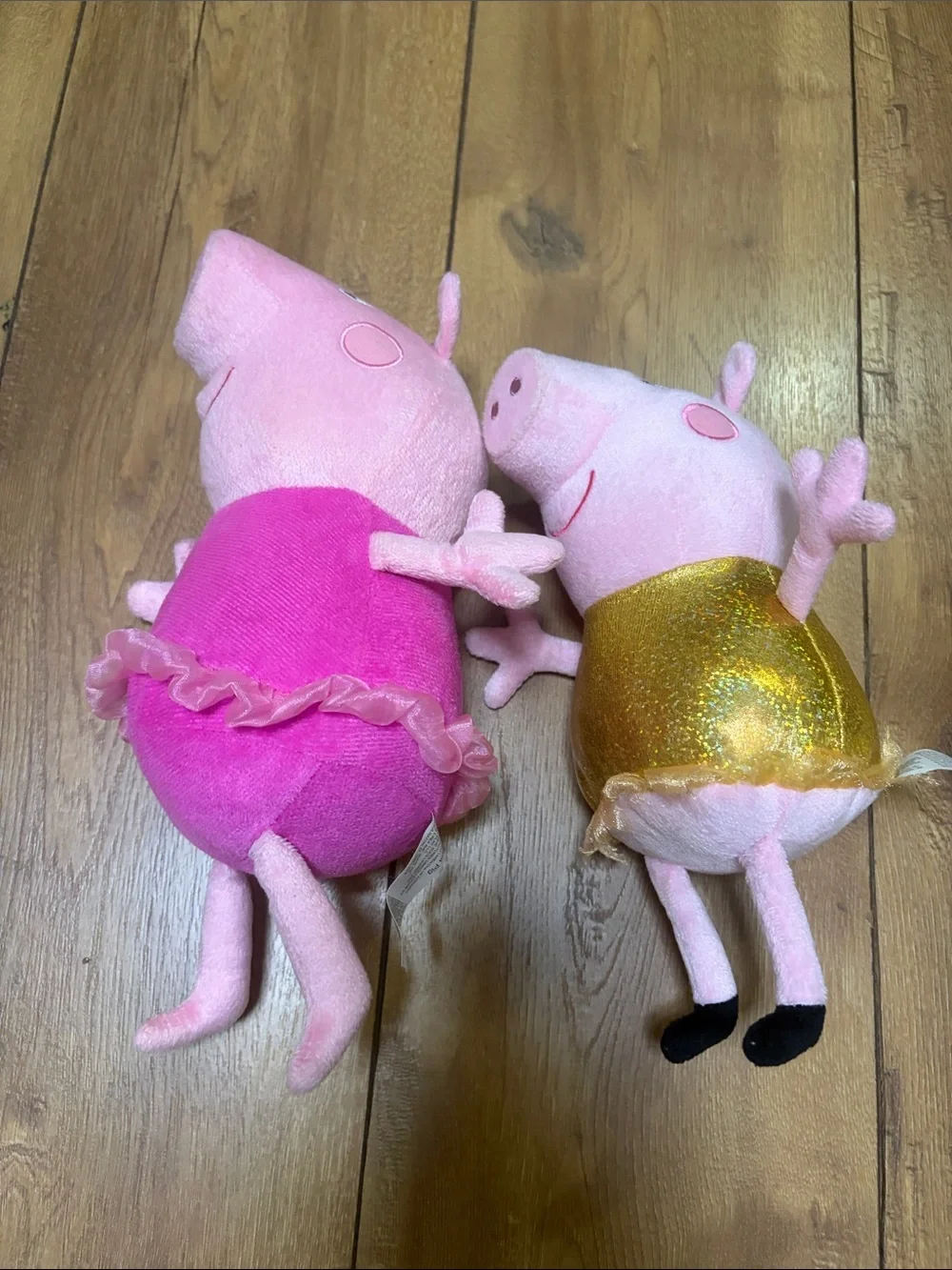 Peppa Pig Plush Duo in Hot Pink and Shimmery Gold